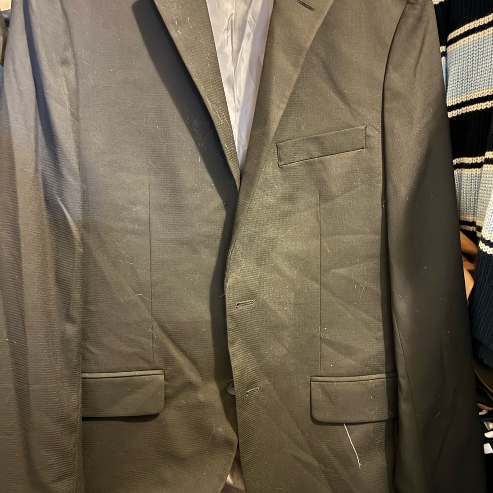 Men's Black Blazer - Classic Single-Breasted Suit Jacket